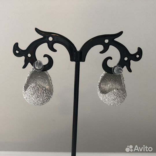 Серьги стиль Bottega Veneta