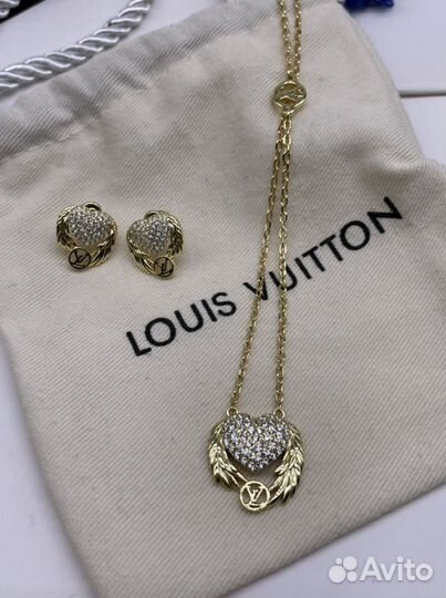 Комплект серьги и подвеска Louis Vuitton