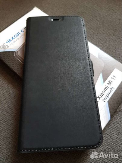 Защитный Чехол-Книжка для Xiaomi Mi 11 (чёрный)