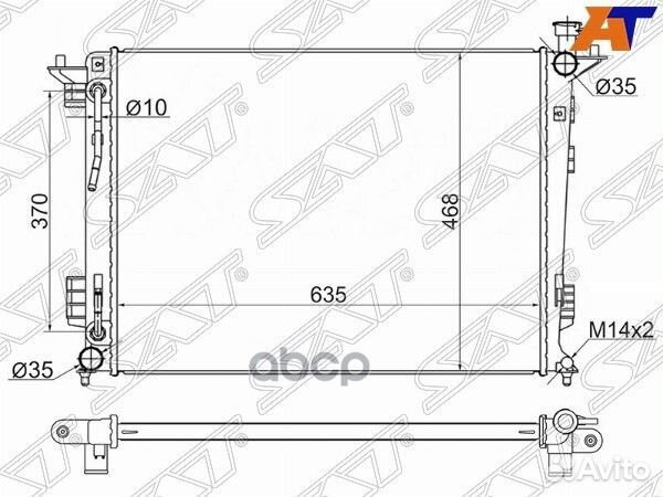 Радиатор Hyundai ix35 09-15 / Tucson 09-15 / Ki