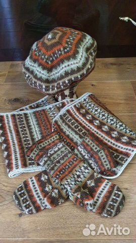 Комплект шапка и шарф женский