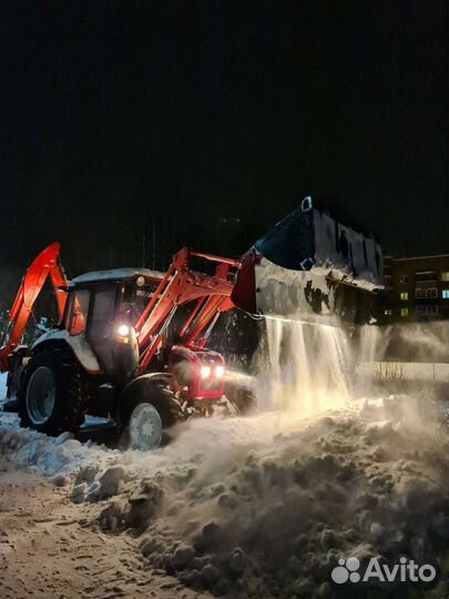 Услуги трактора экскаватора