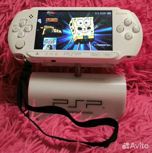 Sony PSP E1008 Белая + 32 GB + Комплект