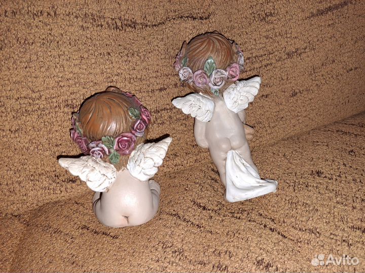 2 фигурки,статуэтки ангелочков