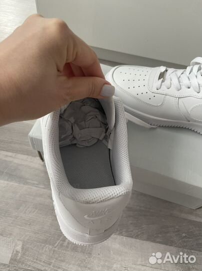 Кроссовки nike air force 1 белые новые