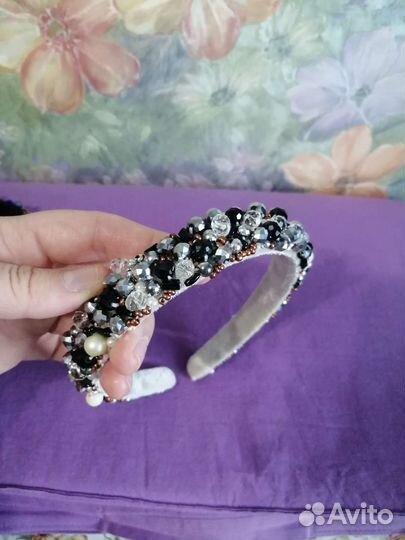 Ободок для волос ручной работы