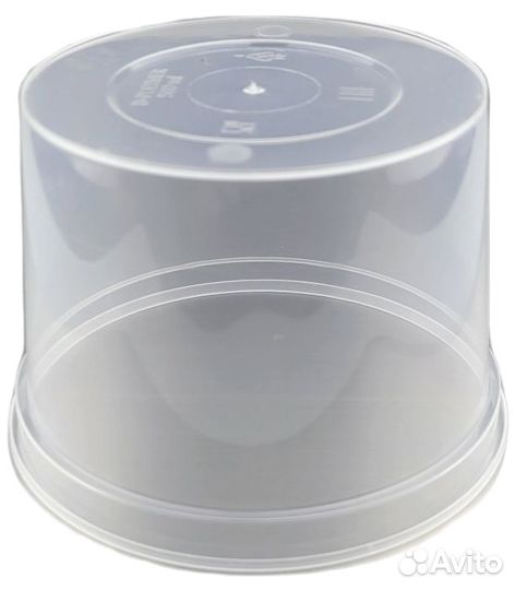 Одноразовая банка с крышкой 500 мл. прозрачная