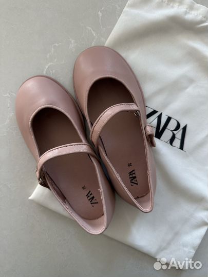Детские розовые балетки Zara 28