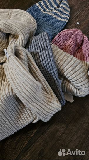 Новые Шапка+снуд 1-3 года,5-7 лет, для взрослого