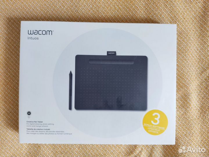 Графический планшет wacom intuos M CTL-6100K-B