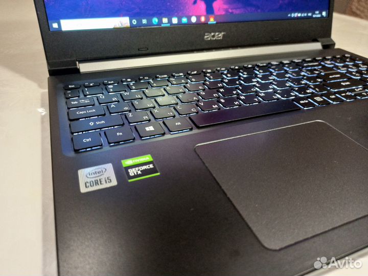Игровой Acer GTX 1650 Ti + i5-10200H + 16 GB