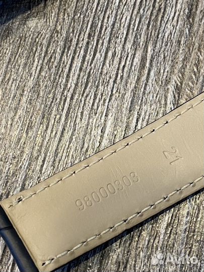Ремень Omega аллигатор черный 21/18 под клипсу