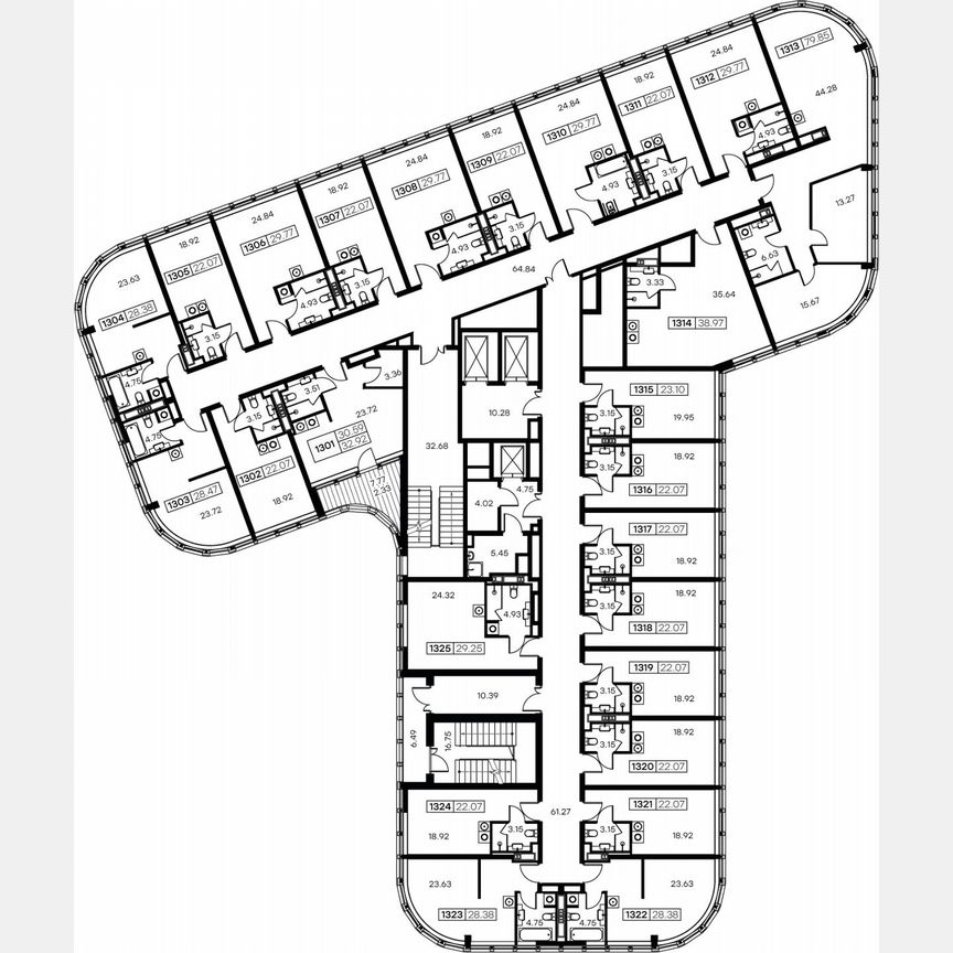 Апартаменты-студия, 28,8 м², 13/15 эт.