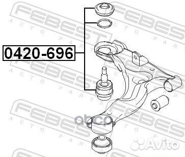 Опора шаровая hyundai accent/getz 02-09 1.1-1.6