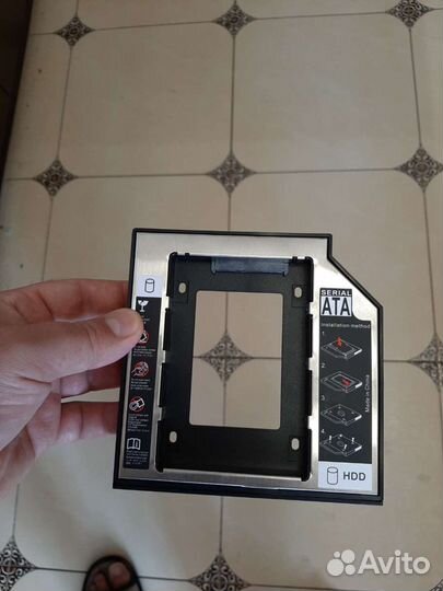 OptiBay переходникDvdrom на hddилиssd 9,5или12,7мм