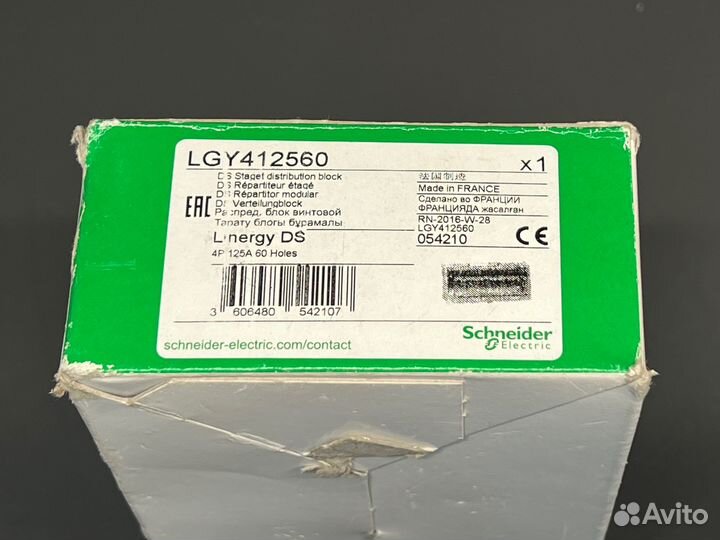 Schneider LGY412560 клеммный блок, новый, 1 шт