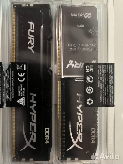 Оперативная память ddr4 2x4 gb hyperx