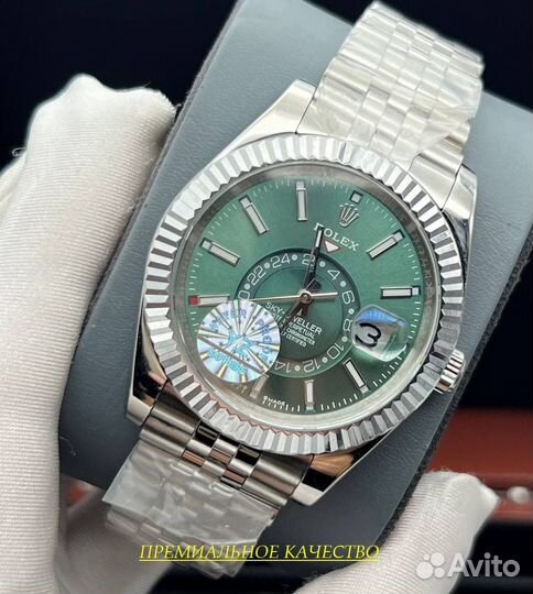 Брутальные мужские часы Rolex sky-dweller