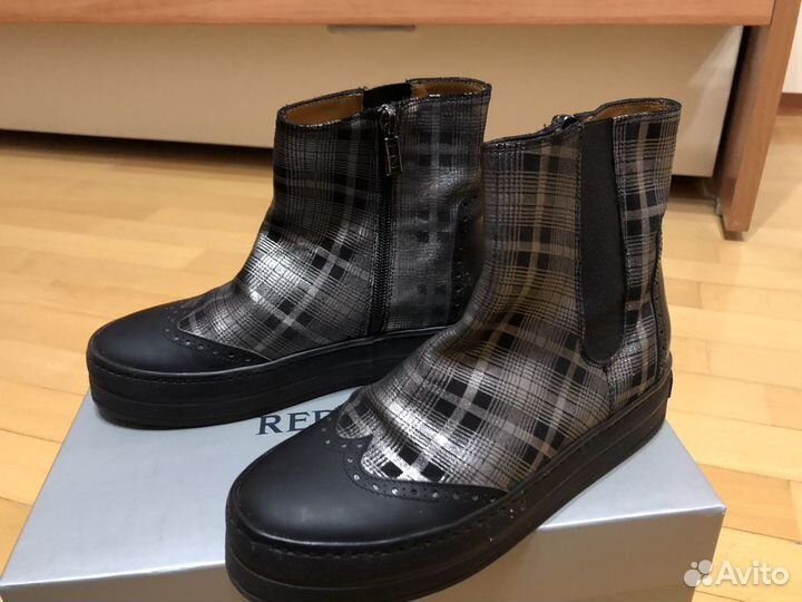 Кожаные женские ботинки (челси) 37 размер