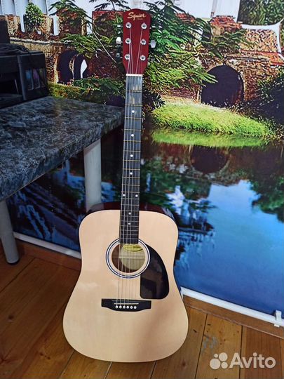 Акустическая гитара fender squier SA-150