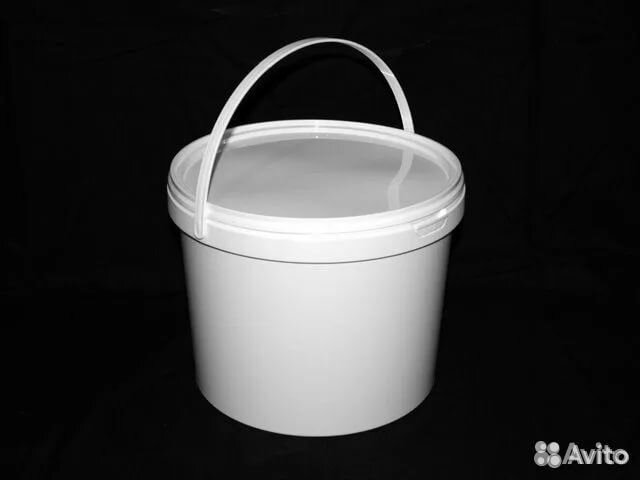 Ведро б/у 5,6л пищевое, пластиковое