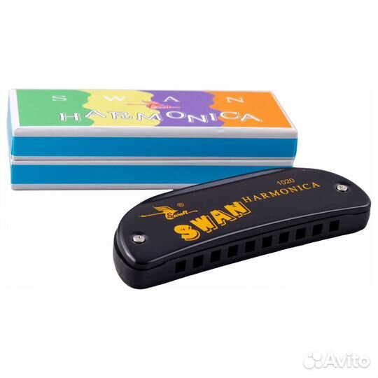 Swan SW1020-16 BK - Губная гармоника диатоническая
