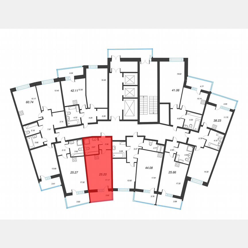 Квартира-студия, 27,9 м², 18/22 эт.