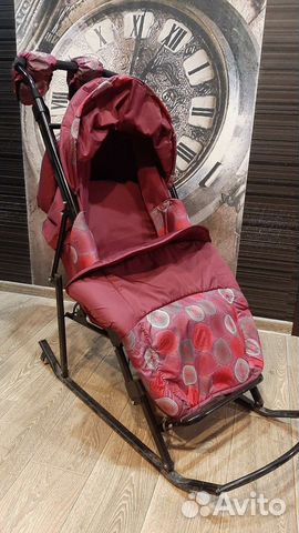 Детские санки коляска