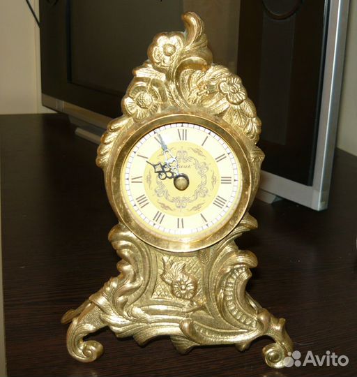 Каминные часы,латунный корпус