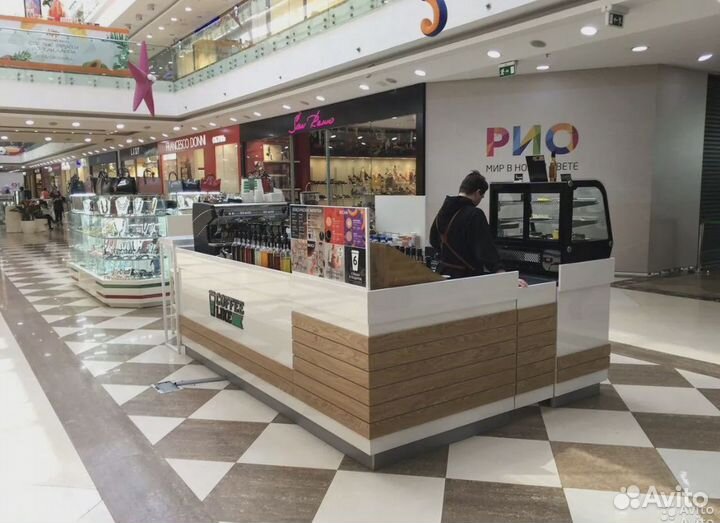 Островки кофе с собой, торговый остров в ТЦ