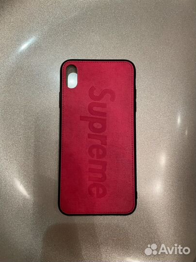 Чехол Gucci Supreme для iPhone XS max