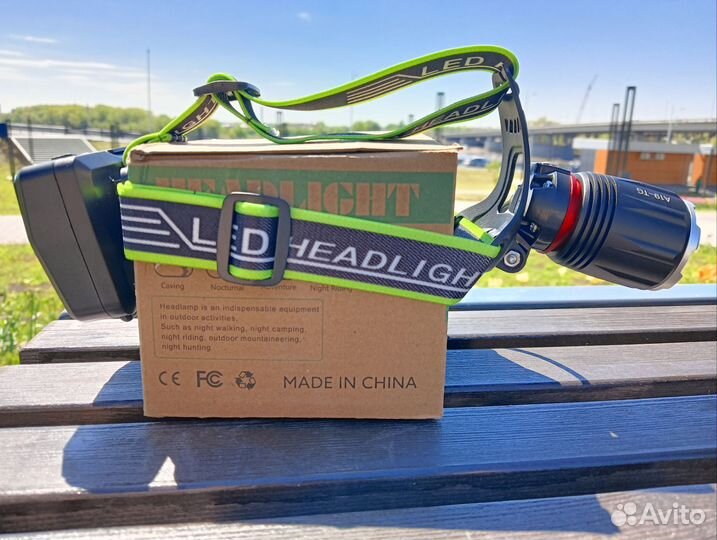 Мощный налобный фонарь