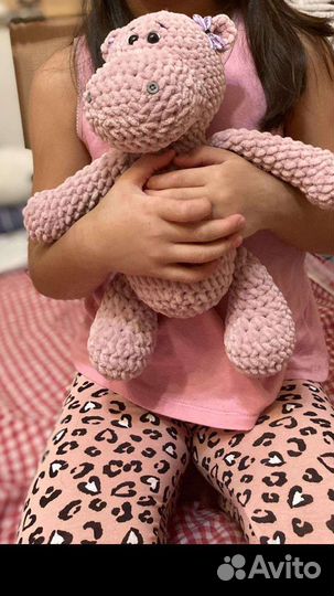 Мягкая игрушка бегемот