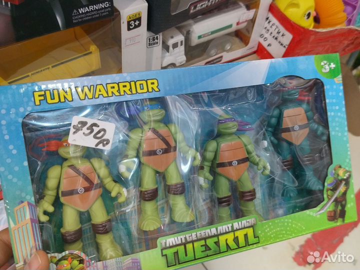 Черепашка-ниндзя набор Лео Мики Дон Раф 4шт