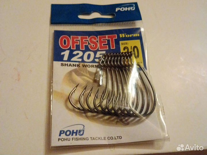 Крючки оффсетные pohu