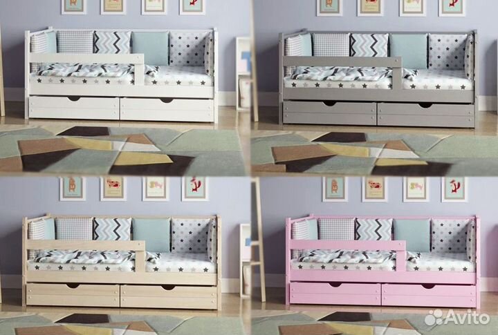 Односпальная кровать софа из массива