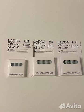 Батарейки IKEA ladda AAA и AA
