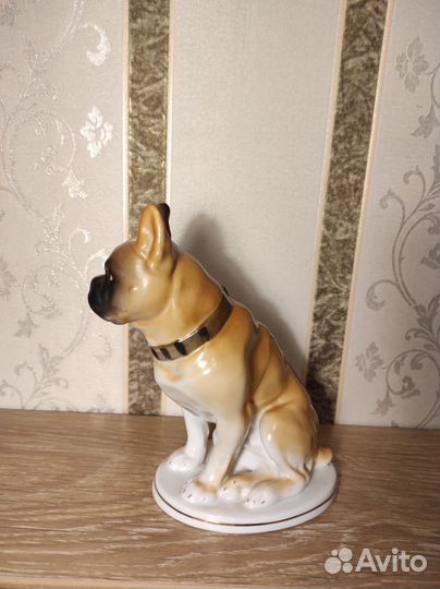Статуэтка Бульдог лфз винтаж