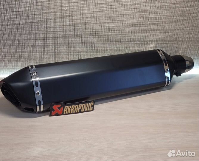 Глушитель Akrapovic 470 мм прямоток на мотоцикл