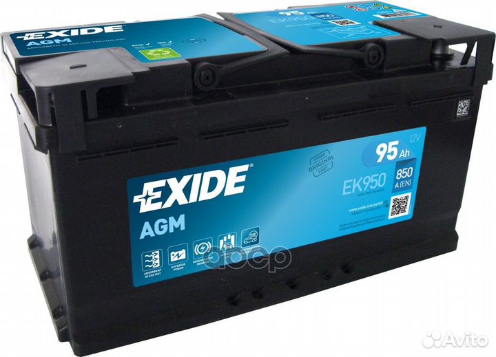 Аккумуляторная батарея exide Start-Stop AGM 95
