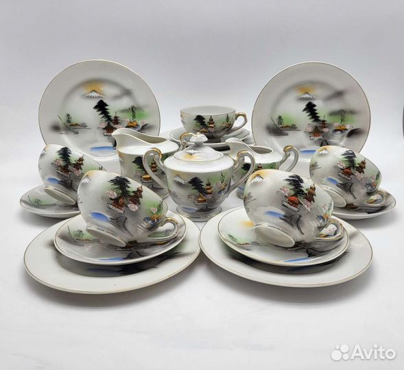 Сервиз чайный Япония Литофания