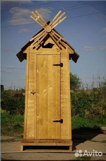 Дачный туалет с кошкой SSA