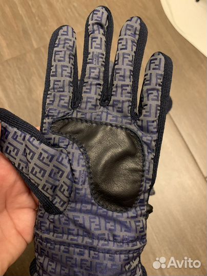 Перчатки краги детские Fendi