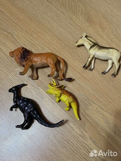 Набор дикие домашние реалистичные животные