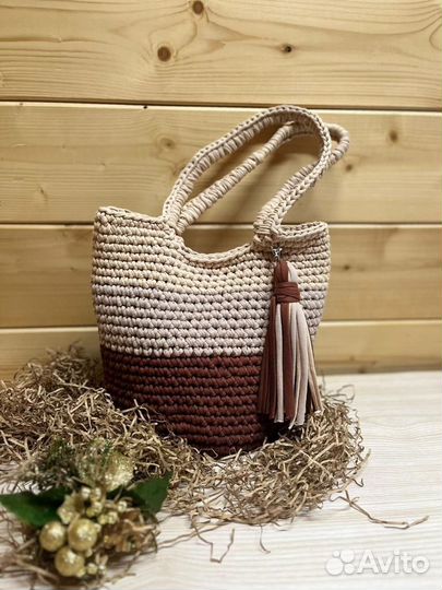 Cумка вязаная шопер