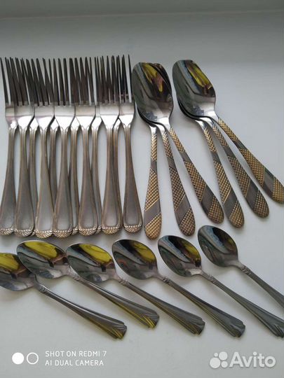 Набор столовых приборов новый