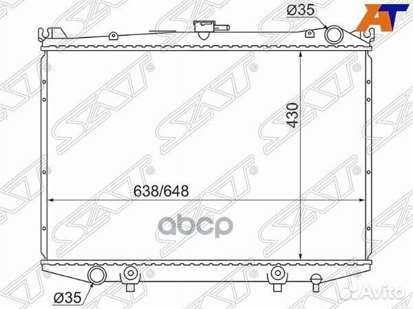 Радиатор Nissan Terrano 86-96 / Datsun 85-96 NS