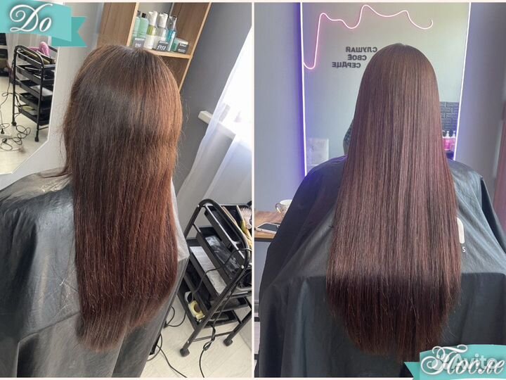 Холодное восстановление волос, кератиновое выпрямл