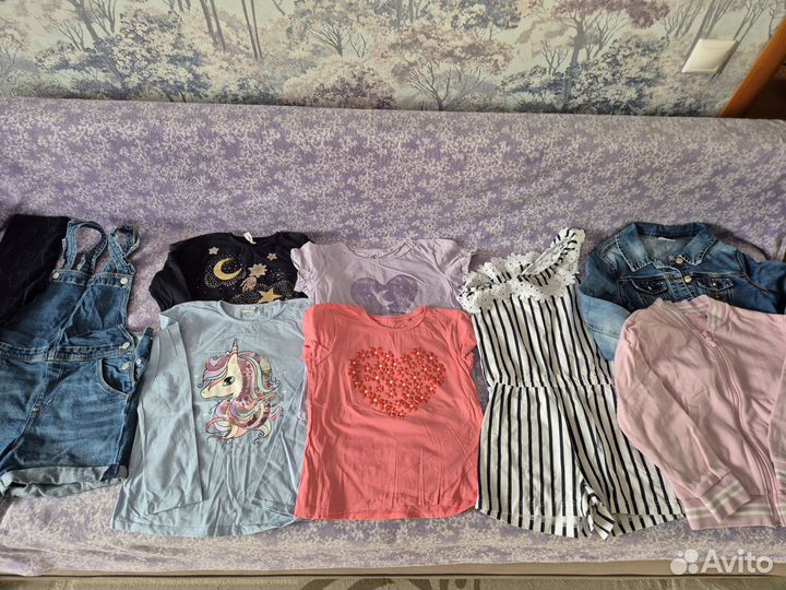 Вещи на девочку пакетом 128+