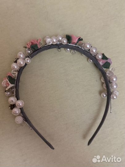 Ободок с цветами